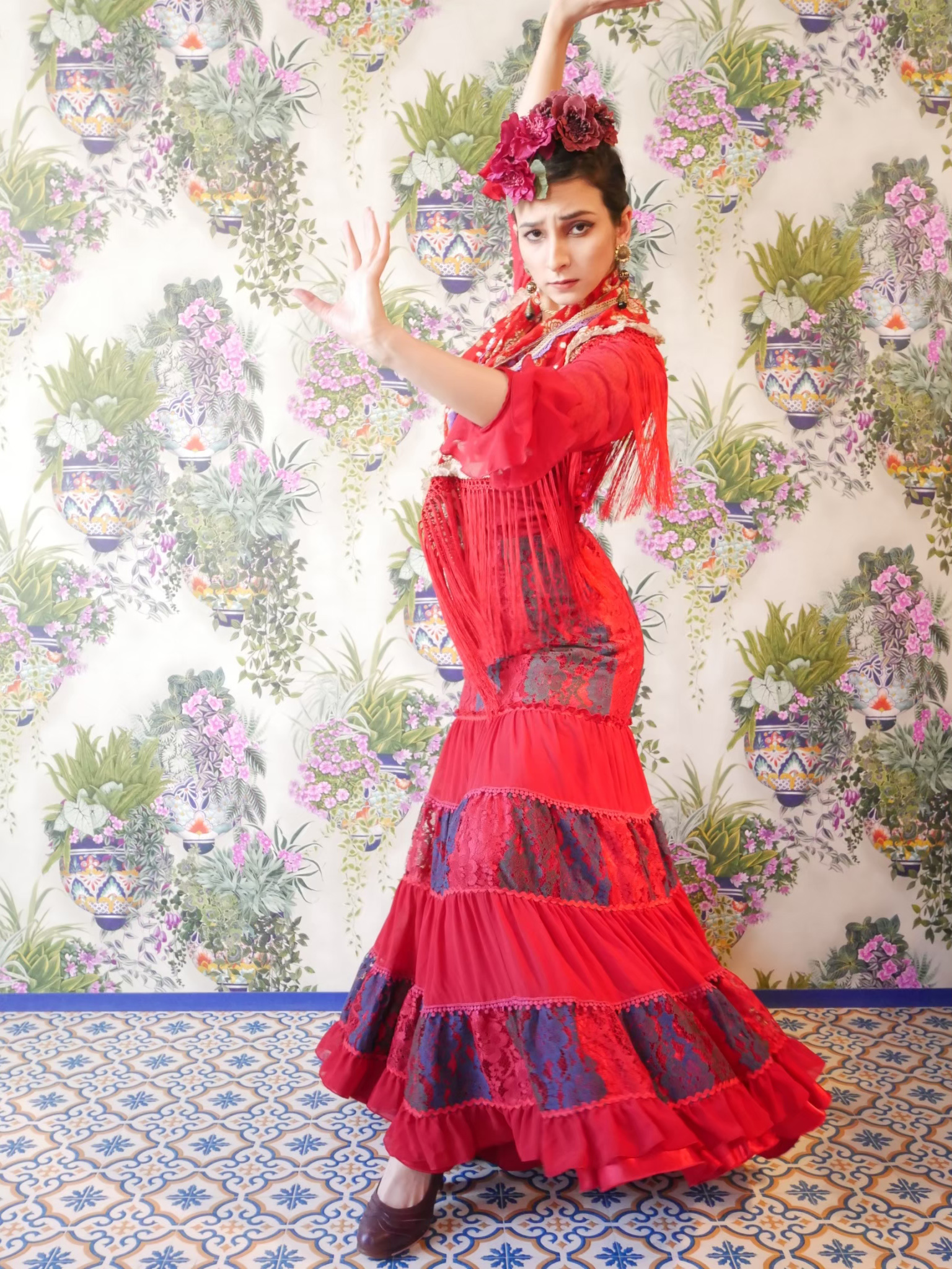 フラメンコ ブラウス ソニアジョーンズ （ソニアジョーンズ フラメンコ  